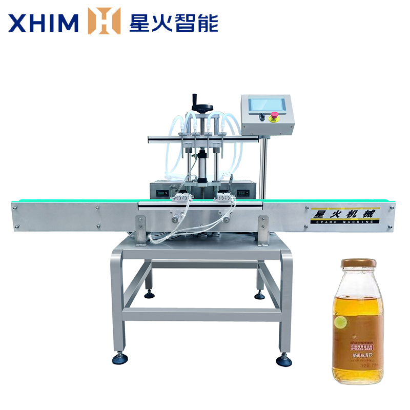 全自動(dòng)四頭齒輪泵灌裝機(jī)-小型液體灌裝機(jī)械