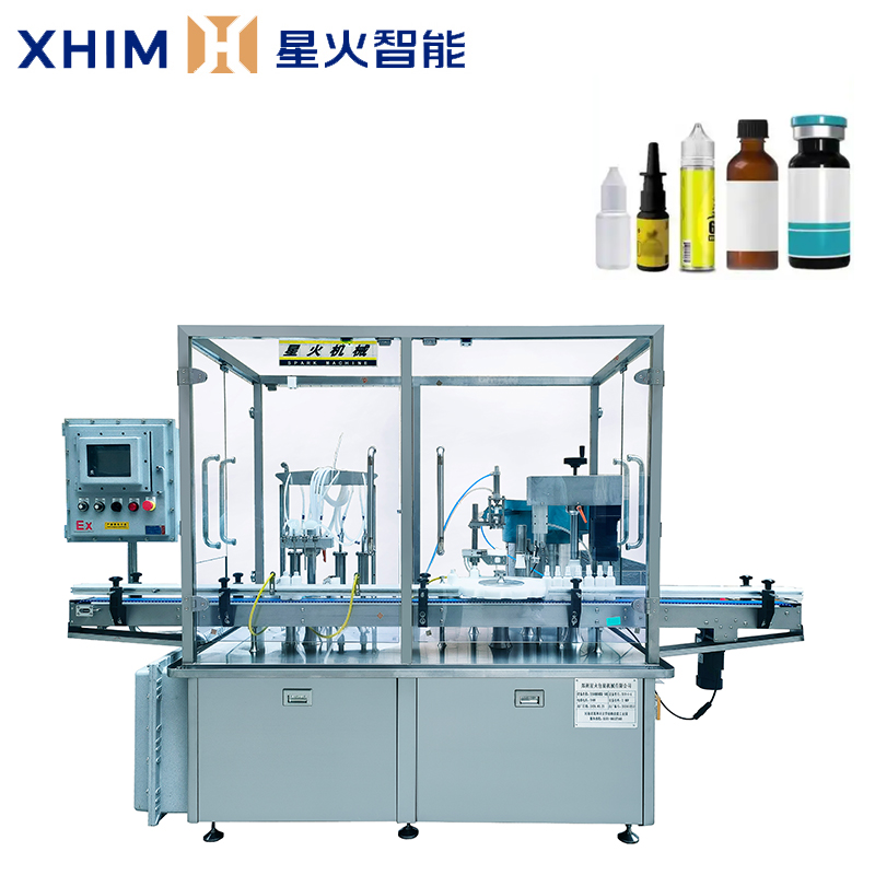 小型自動(dòng)灌裝旋蓋一體機(jī)-液體灌裝機(jī)設(shè)備