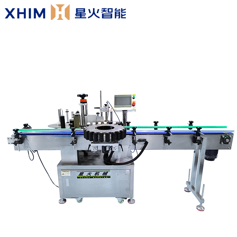 全自動(dòng)星盤(pán)貼標(biāo)機(jī)-直線(xiàn)式貼標(biāo)機(jī)設(shè)備